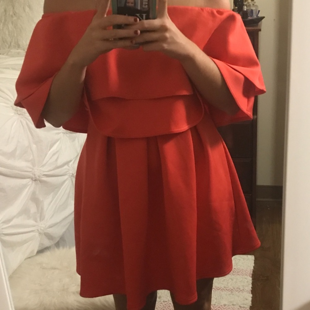 ASOS red dress